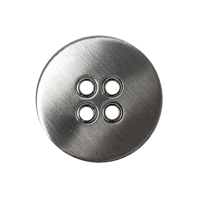 Silver Matte Nickel Metal Coat Button - 40L/25.5mm