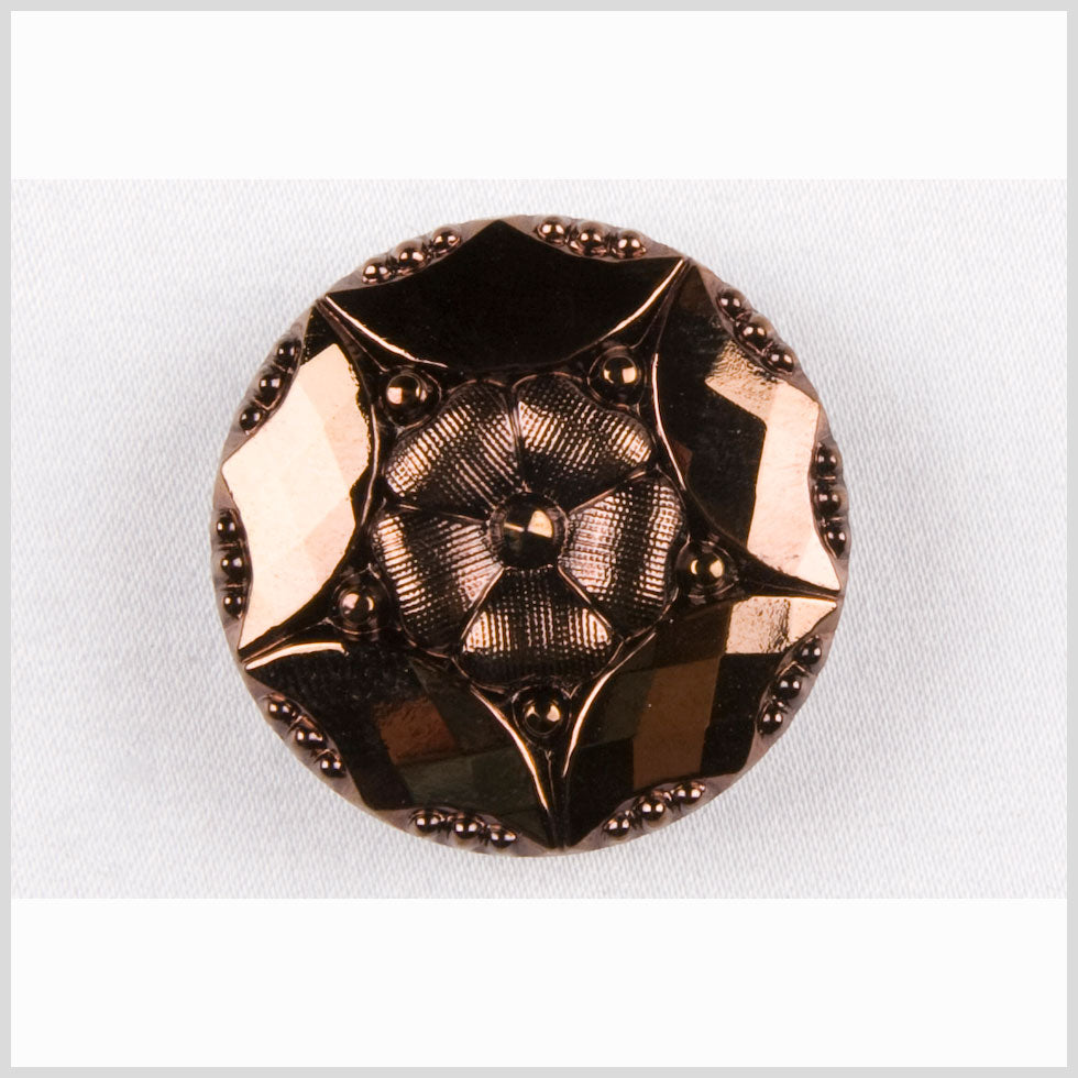 Copper Glass Button - 22L/14mm