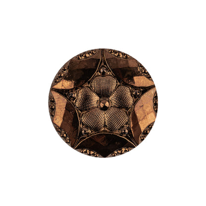 Copper Glass Button - 36L/23mm