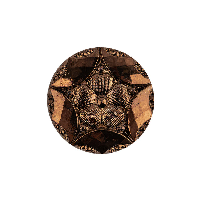 Copper Glass Button - 36L/23mm