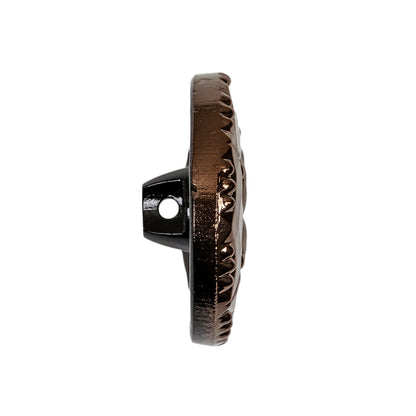 Copper Glass Button - 42L/27mm Folded