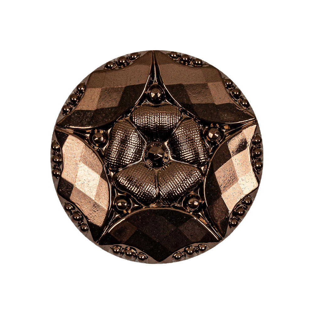 Copper Glass Button - 42L/27mm
