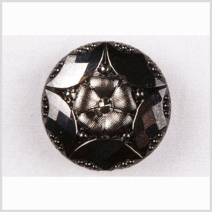Platinum Shaded Glass Button - 44L/28mm