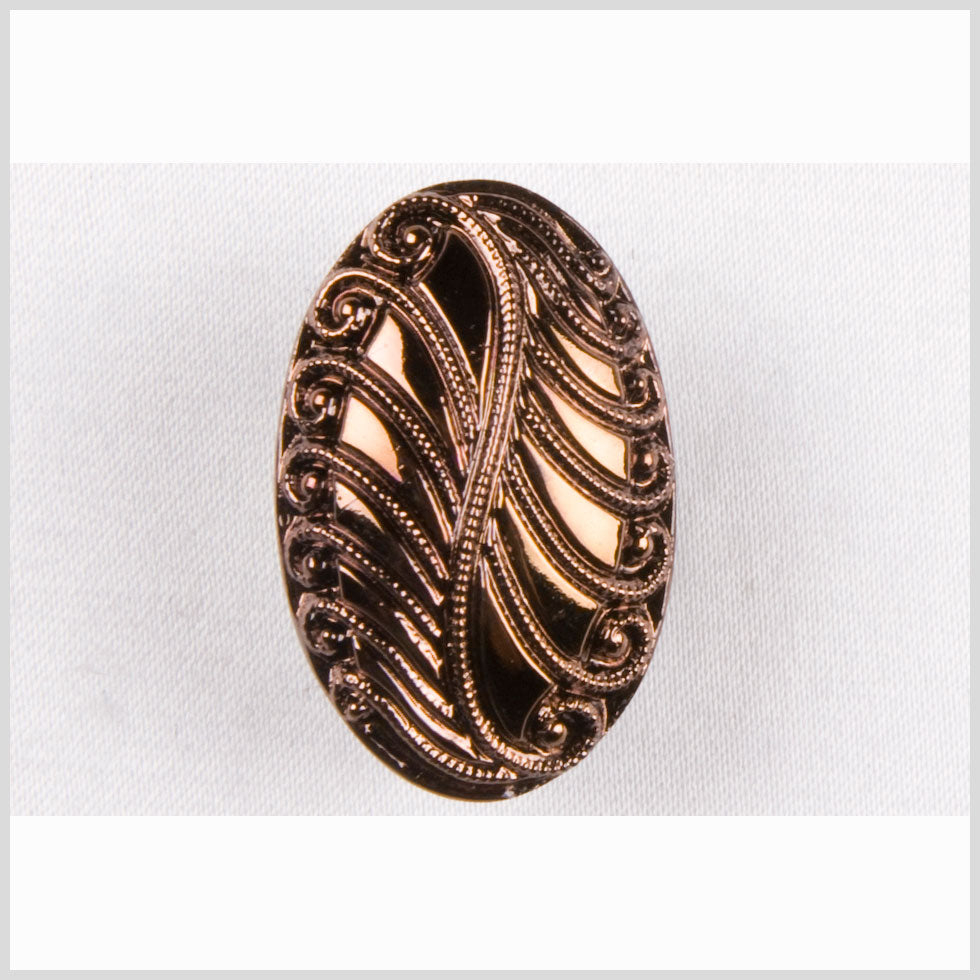 Copper Glass Button - 36L/23mm