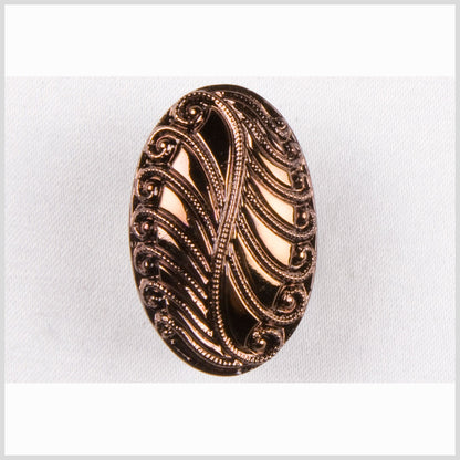Copper Glass Button - 36L/23mm
