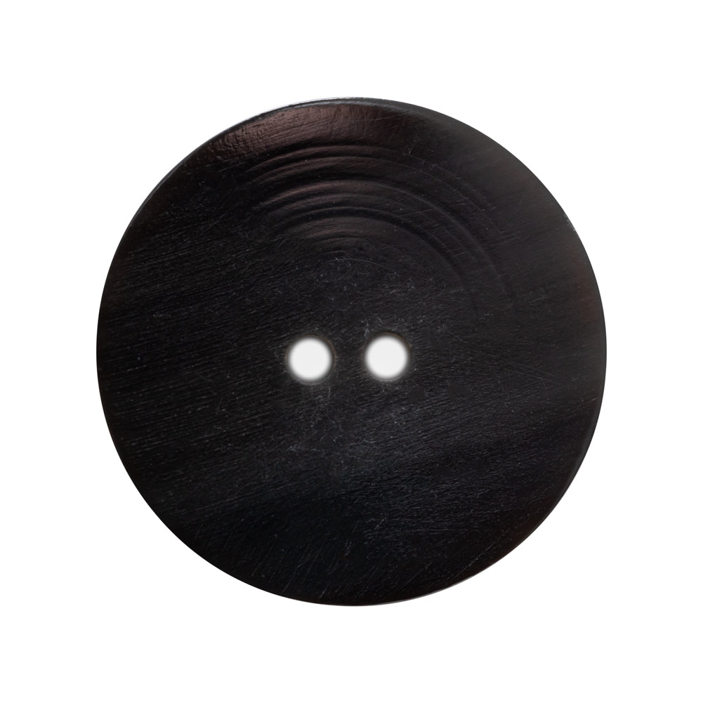 Black Horn Coat Button - 45L/29mm Detail
