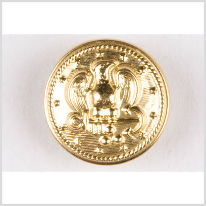 Gold Metal Button - 24L/15mm