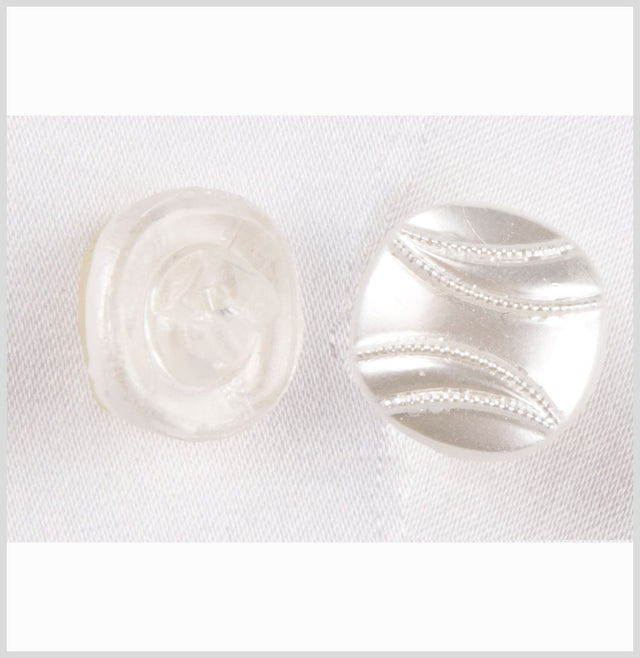 Pearl White Pearl Glass Button - 22L/14mm