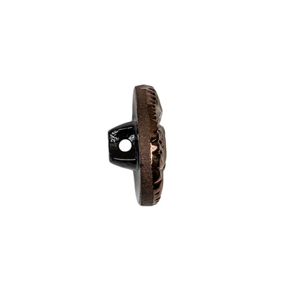 Copper Glass Button - 28L/18mm Folded