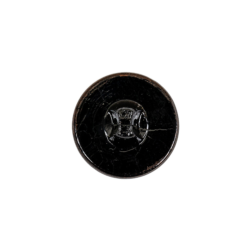 Copper Glass Button - 28L/18mm Detail