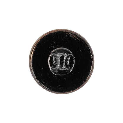 Copper Glass Button - 36L/23mm Detail