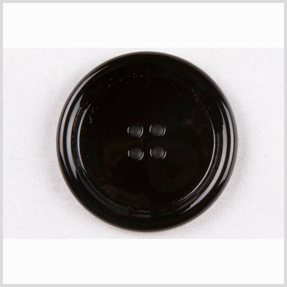 Black Glass Button - 36L/23mm