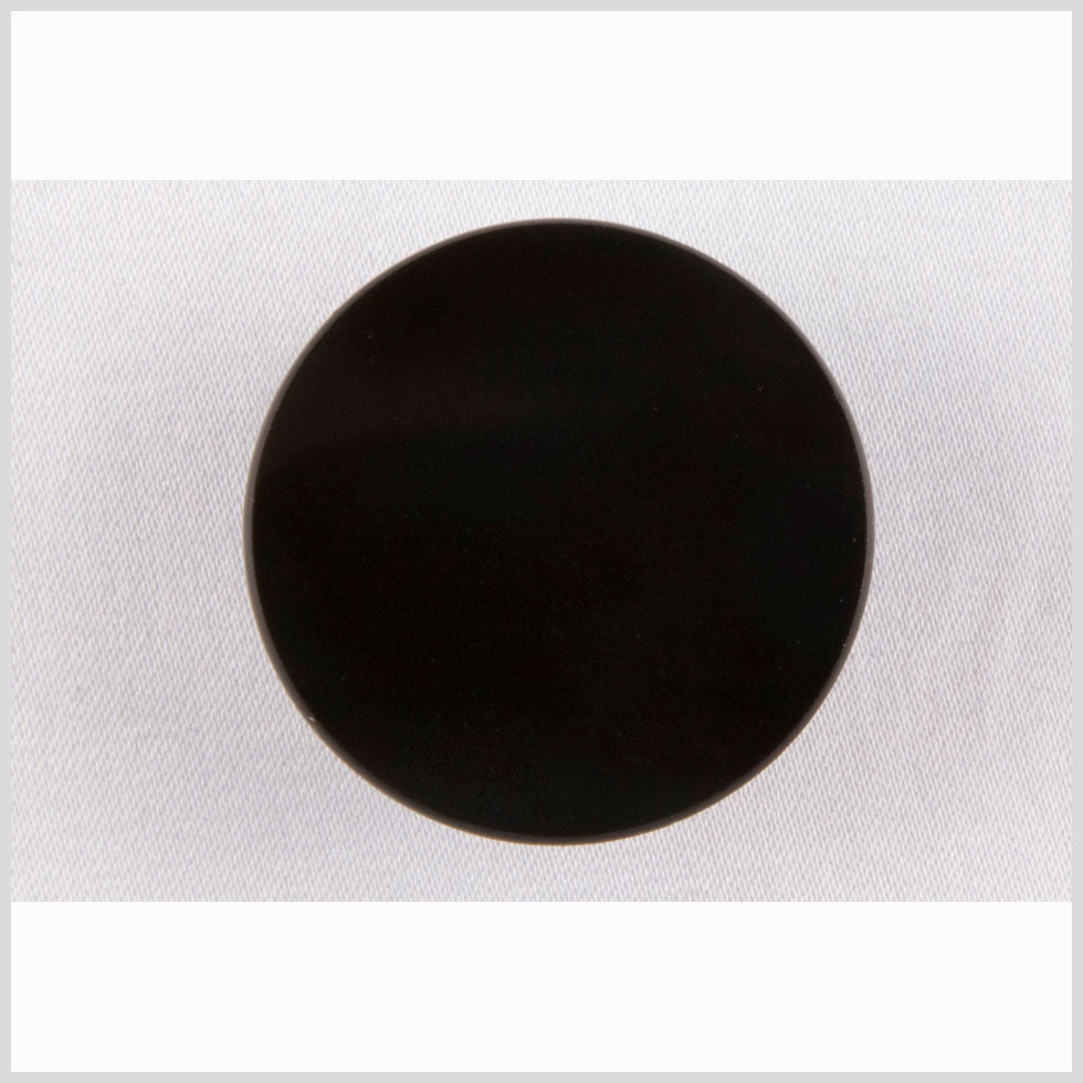 Black Glass Button - 24L/15mm
