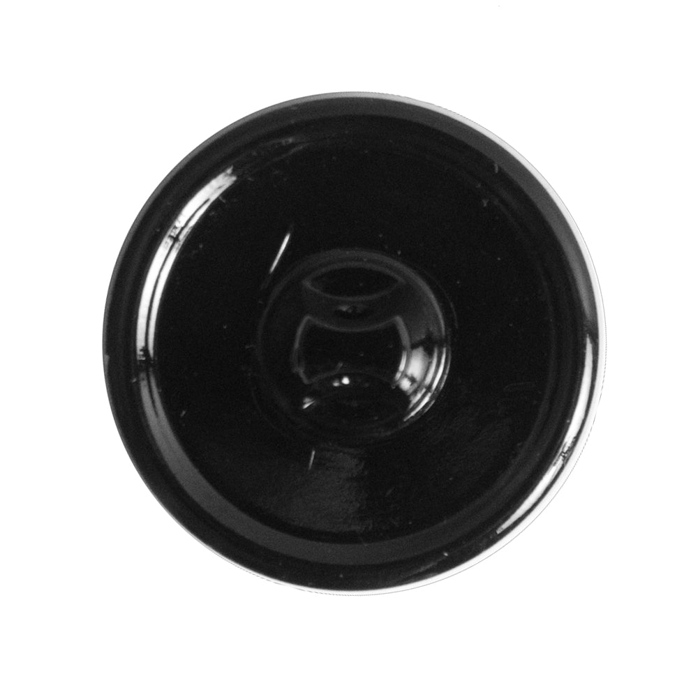 Black Glass Button - 40L/25.5mm Detail