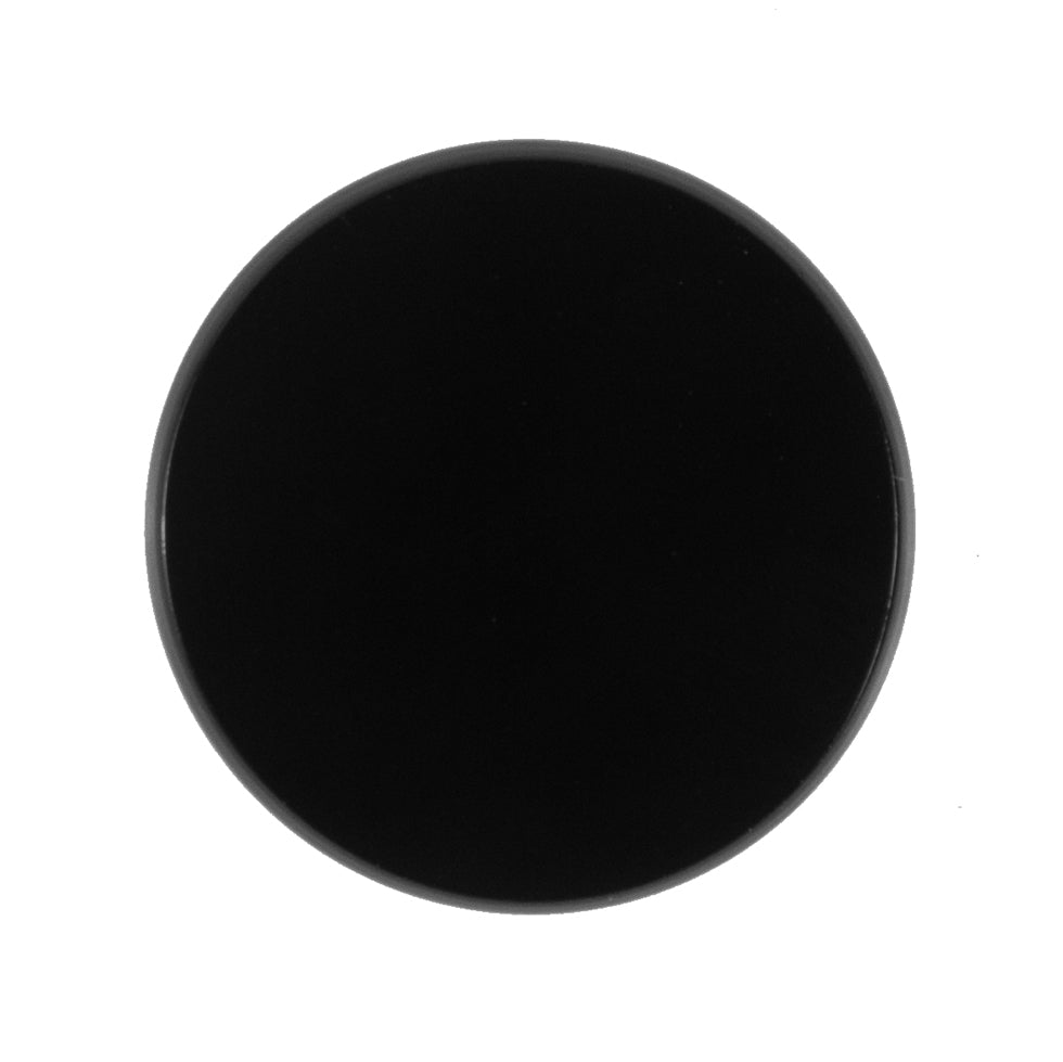 Black Glass Button - 40L/25.5mm