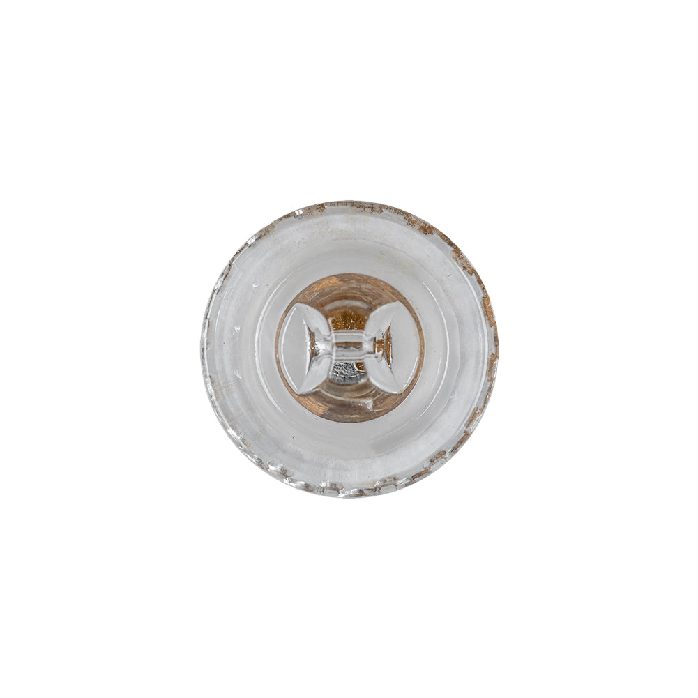 Crystal Half Matte Glass Button - 28L/18mm Detail