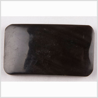 Black Horn Coat Button - 1.625 x 2.375"