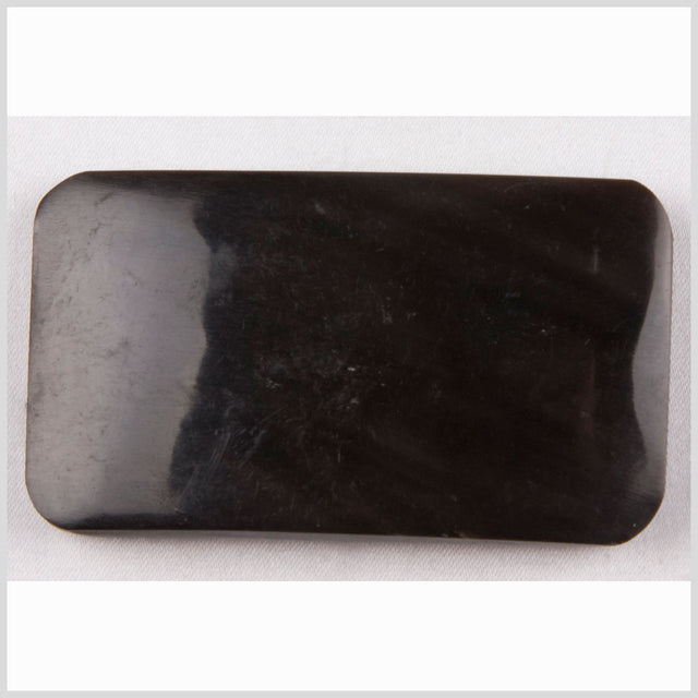 Black Horn Coat Button - 1.625 x 2.375"