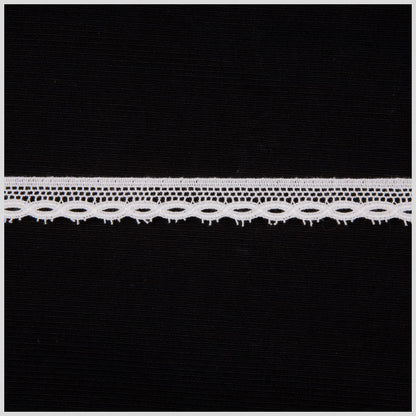1/2" White Solid Fine Lace