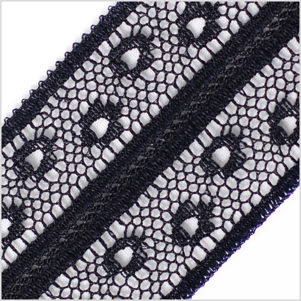 1.5" Black Lace Detail