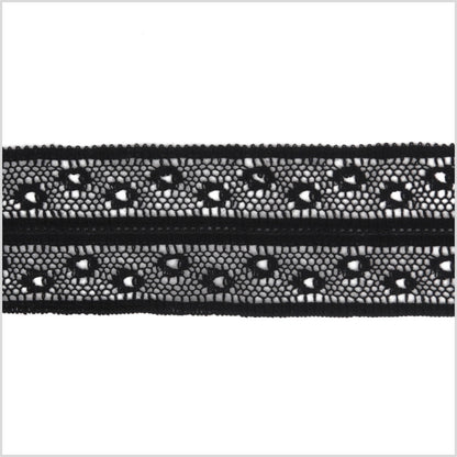 1.5" Black Lace