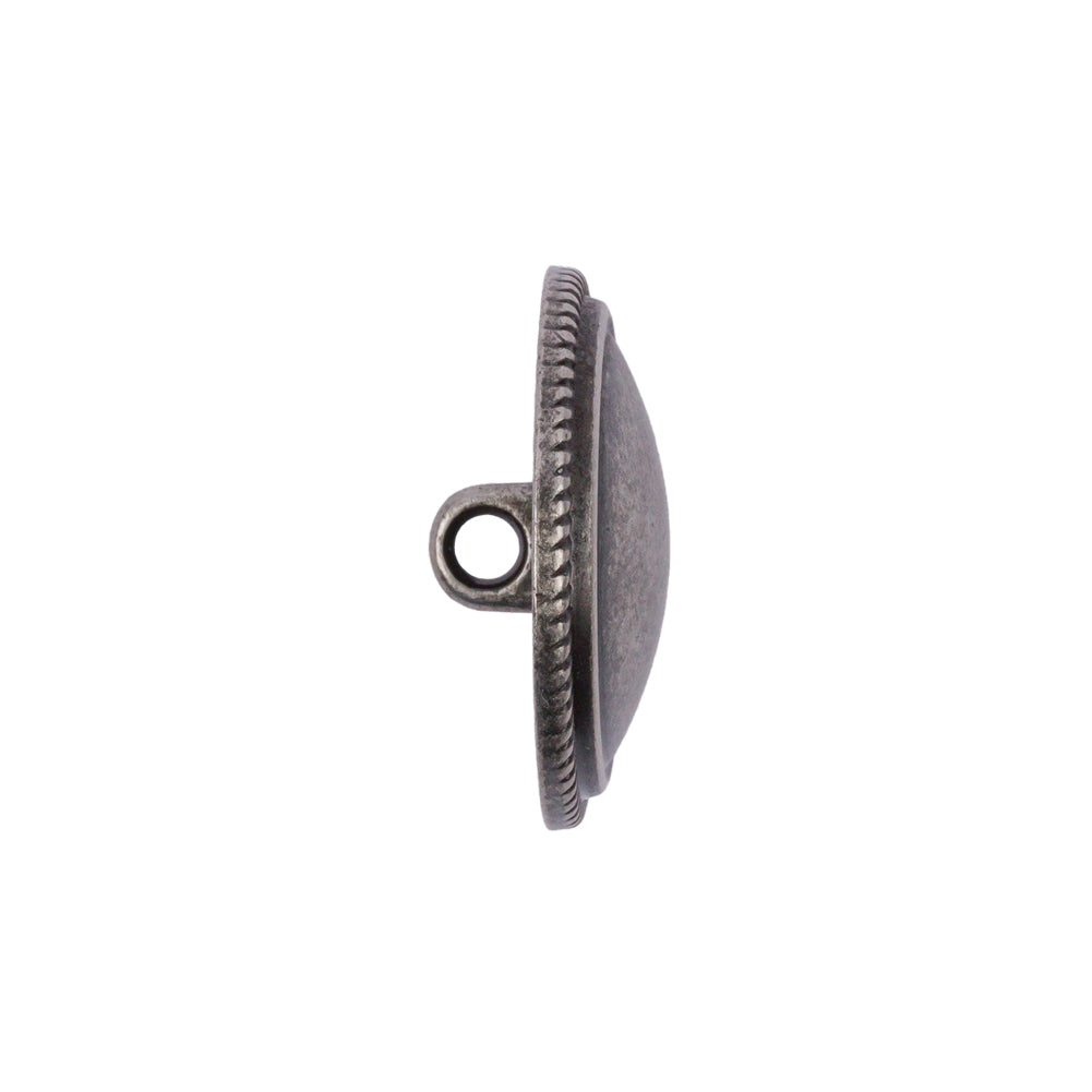 Antique Iron Button - 36L/23mm Folded