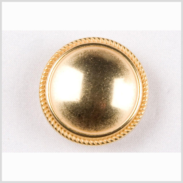 Matte Gold Brushed Metal Shank Back Button - 36L/23mm