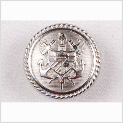 New Silver Matte Metal Blazer Button - 24L/15mm