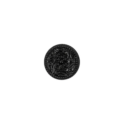 Black Glass Button - 18L/11.5mm