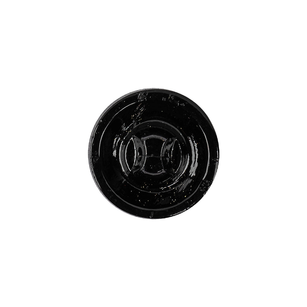 Black/Platinum Glass Button - 28L/18mm Detail