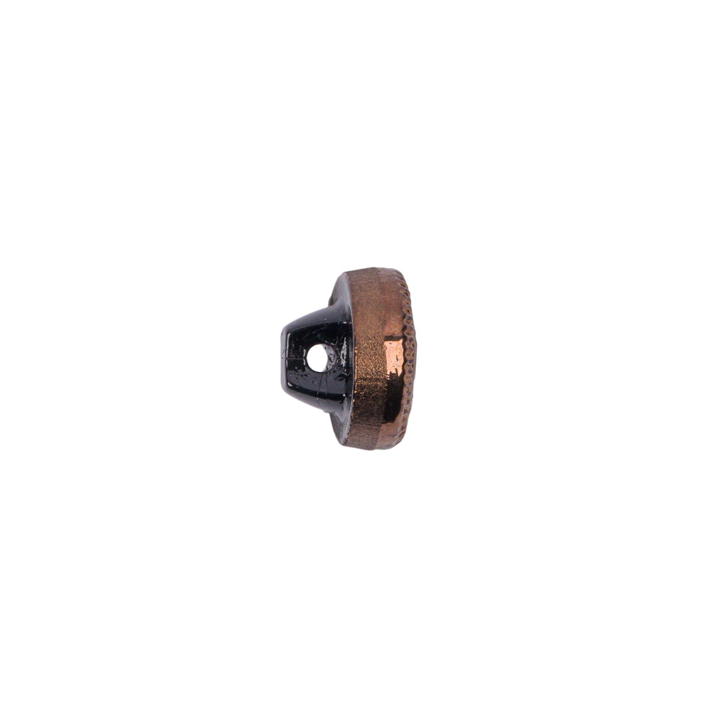 Copper Glass Button - 18L/11.5mm Folded