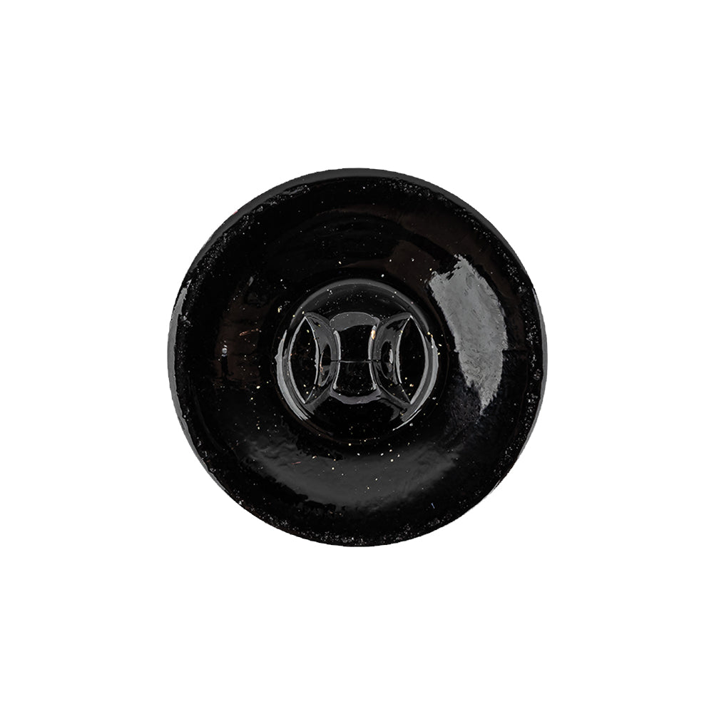 Black/Gold Glass Button - 36L/23mm Detail