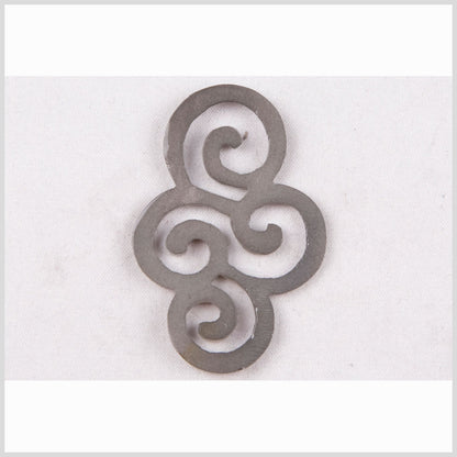 Natural Neutral Gray Shell Pendant