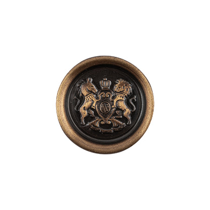 Old Brass Metal Blazer Button - 32L/20mm