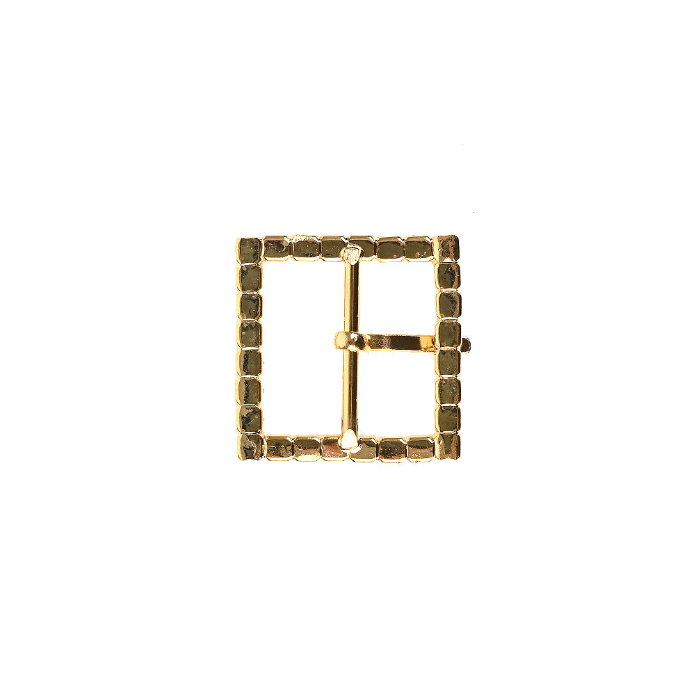 Swarovski Crystal and Gold Square Rhinestone Buckle - 1.375" - Detail - Image 3 of 4