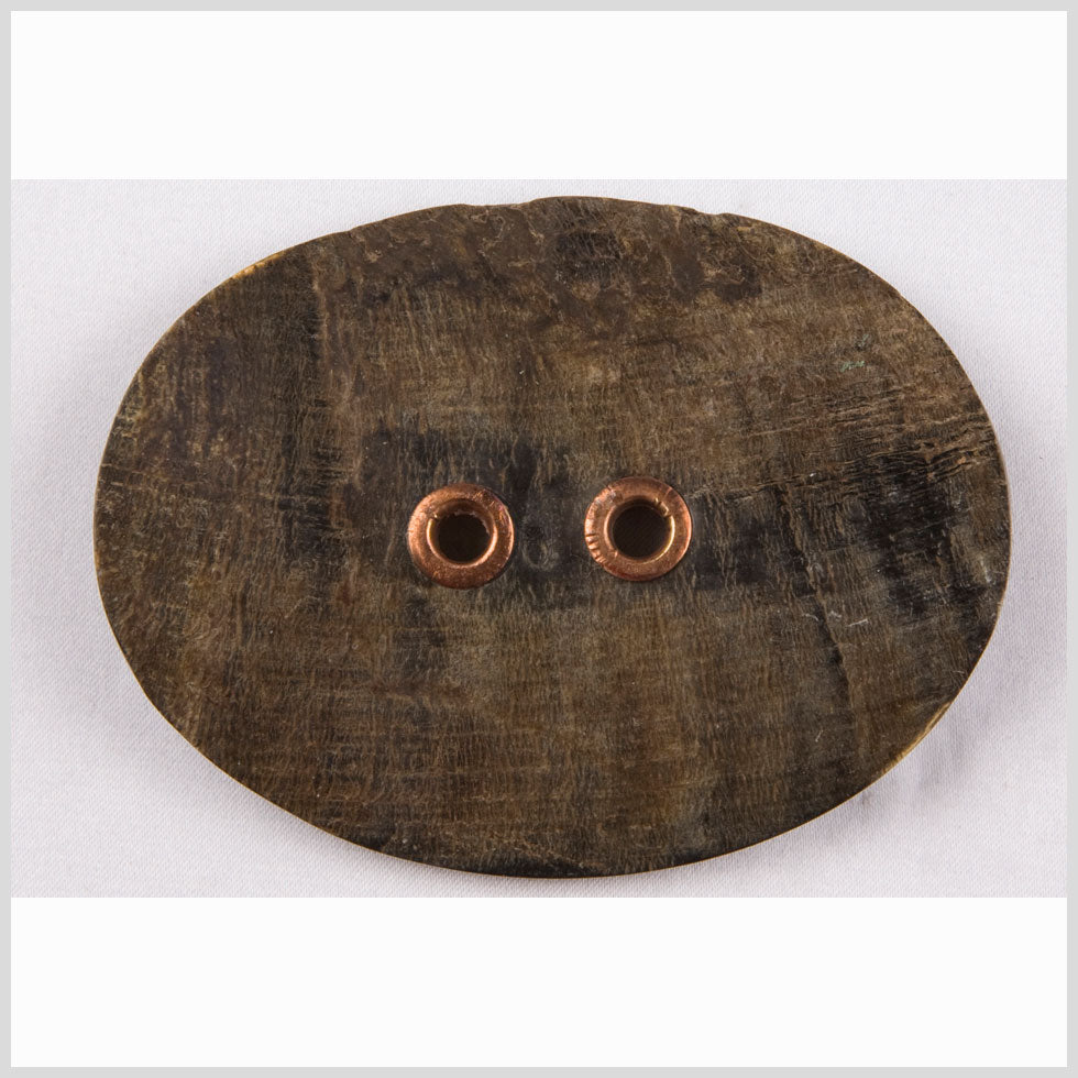 Dark Brown Oversized Horn Button - 120L/76.2mm