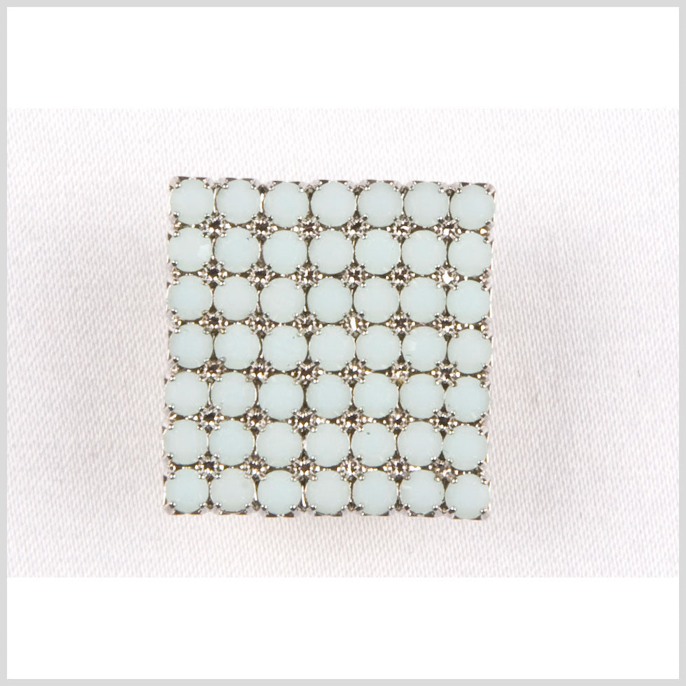 Swarovski Rho Mint Alabaster Shank Back Button - 40L/25.5mm