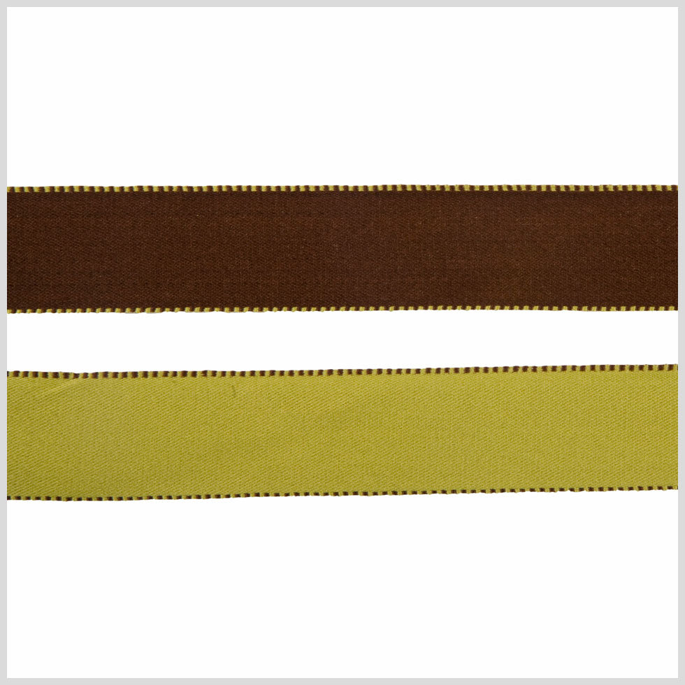 1" Green/Brown Reversible Ribbon