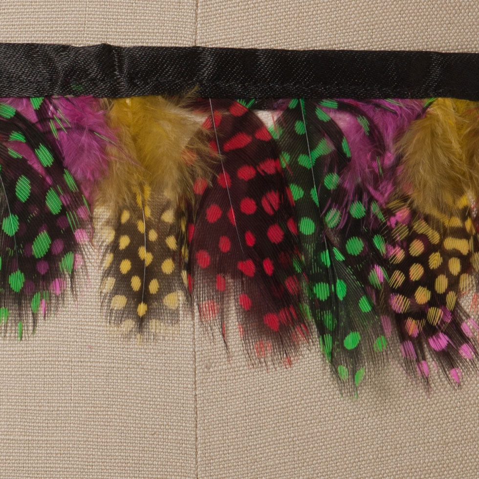 Multicolor Guinea Fringe Detail