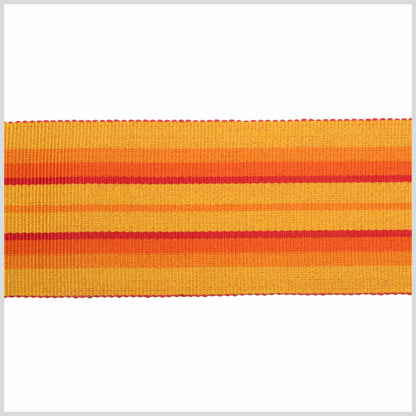 Sunshine/Orange/Mango Striped Grosgrain Ribbon