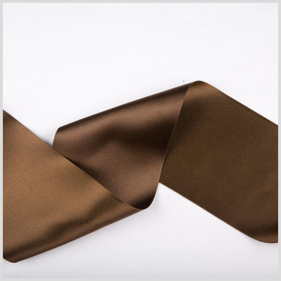 Brown Combo Double Face French Satin Ribbon
