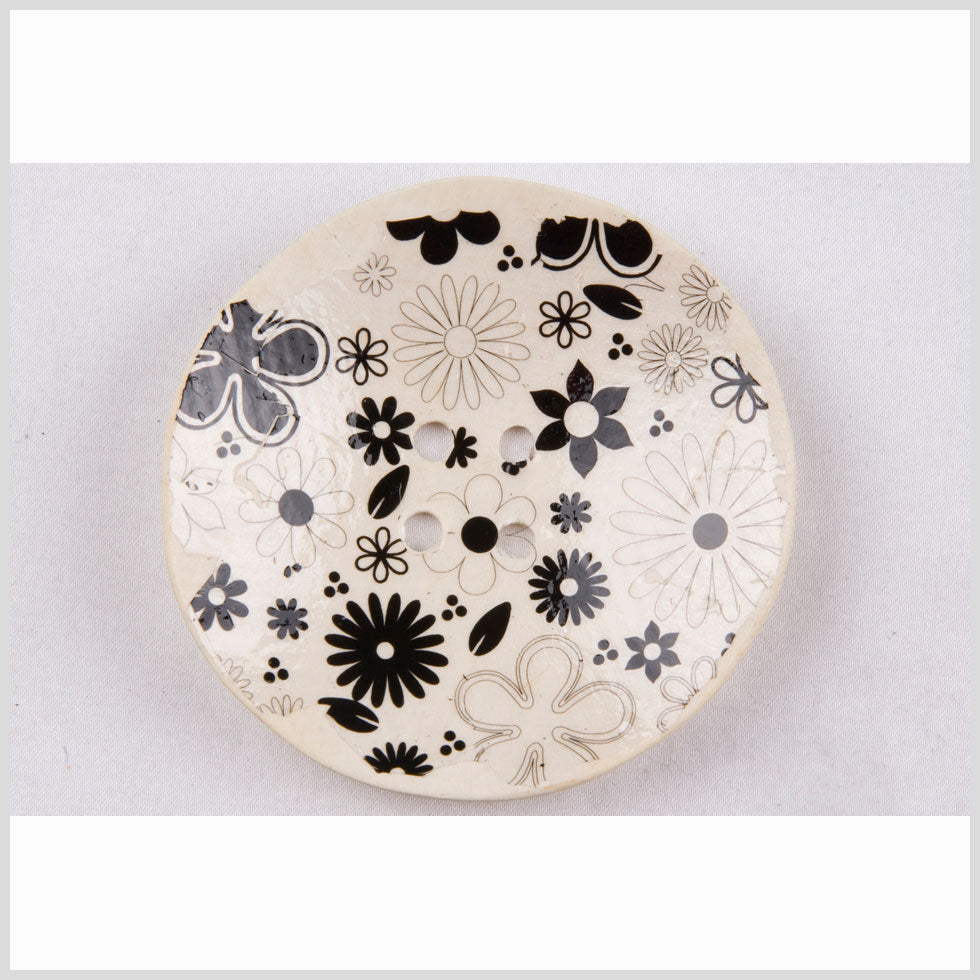 White Coconut Button - 120L/76.2mm