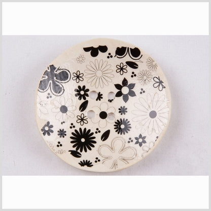 White Coconut Button - 120L/76.2mm