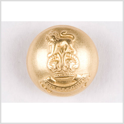 Matte Gold Metal Button - 24L/15mm