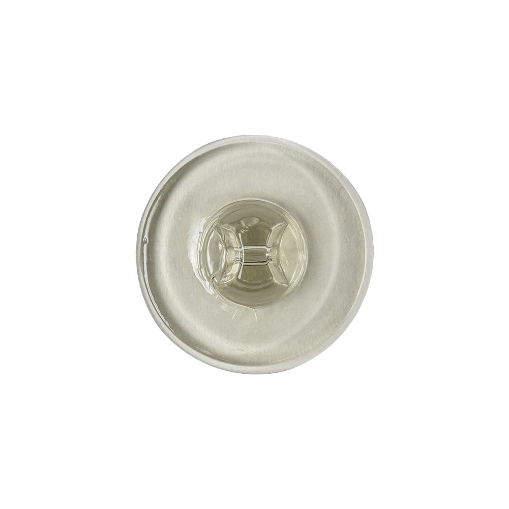 Clear Green Glass Button - 32L/20mm Detail