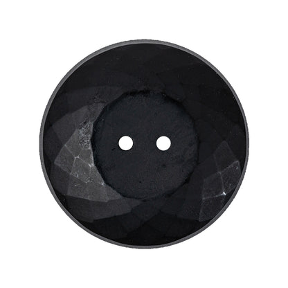 Black Half Matte Glass Button - 44L/28mm Detail