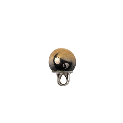 Gold Glass Button - 12L/7.5mm Folded