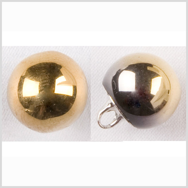 Gold Glass Button - 20L/12.5mm