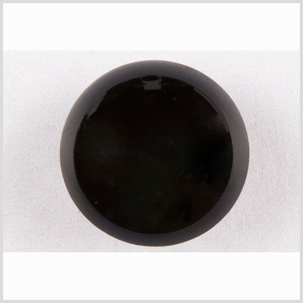Black Glass Button - 28L/18mm