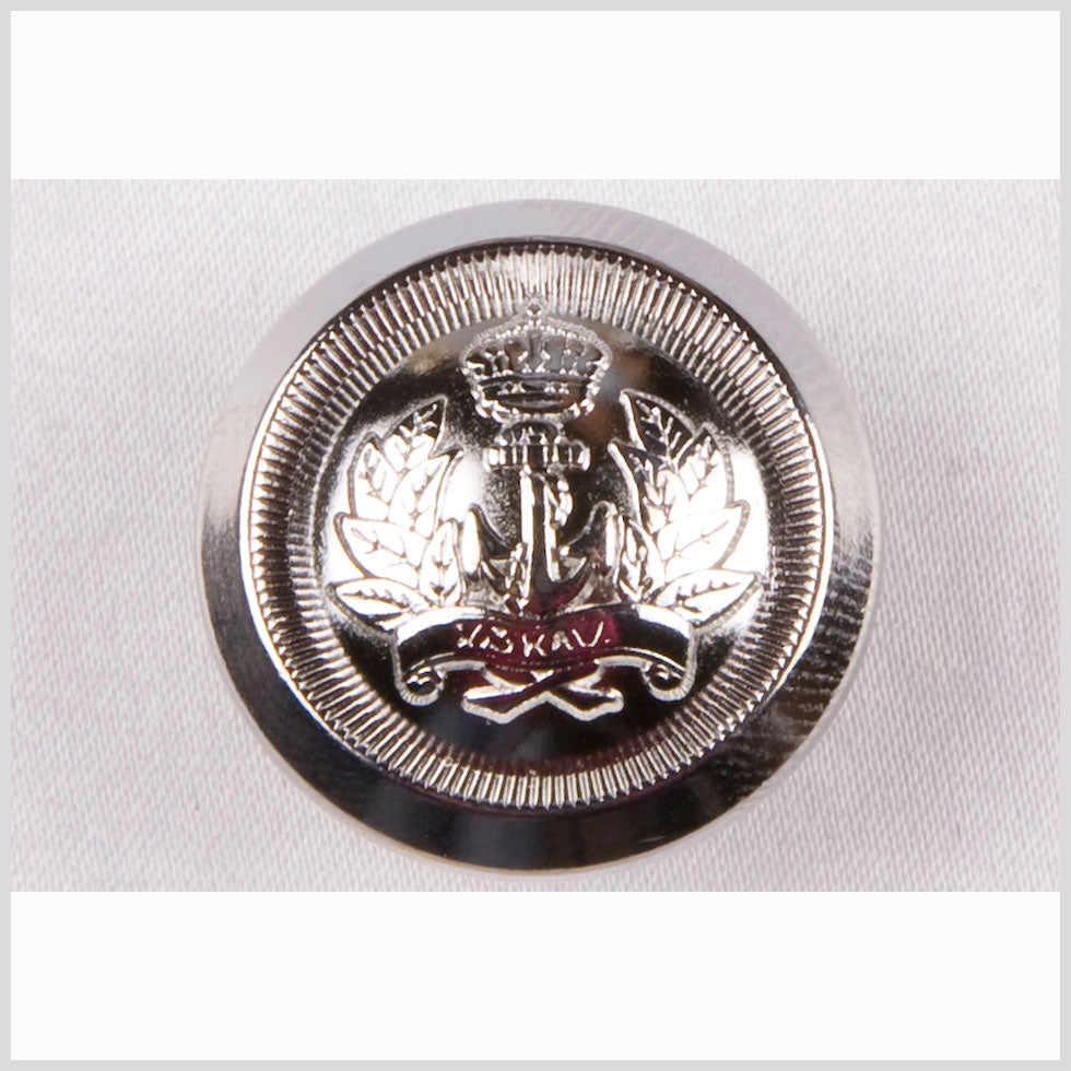 New Silver Metal Blazer Button - 36L/23mm